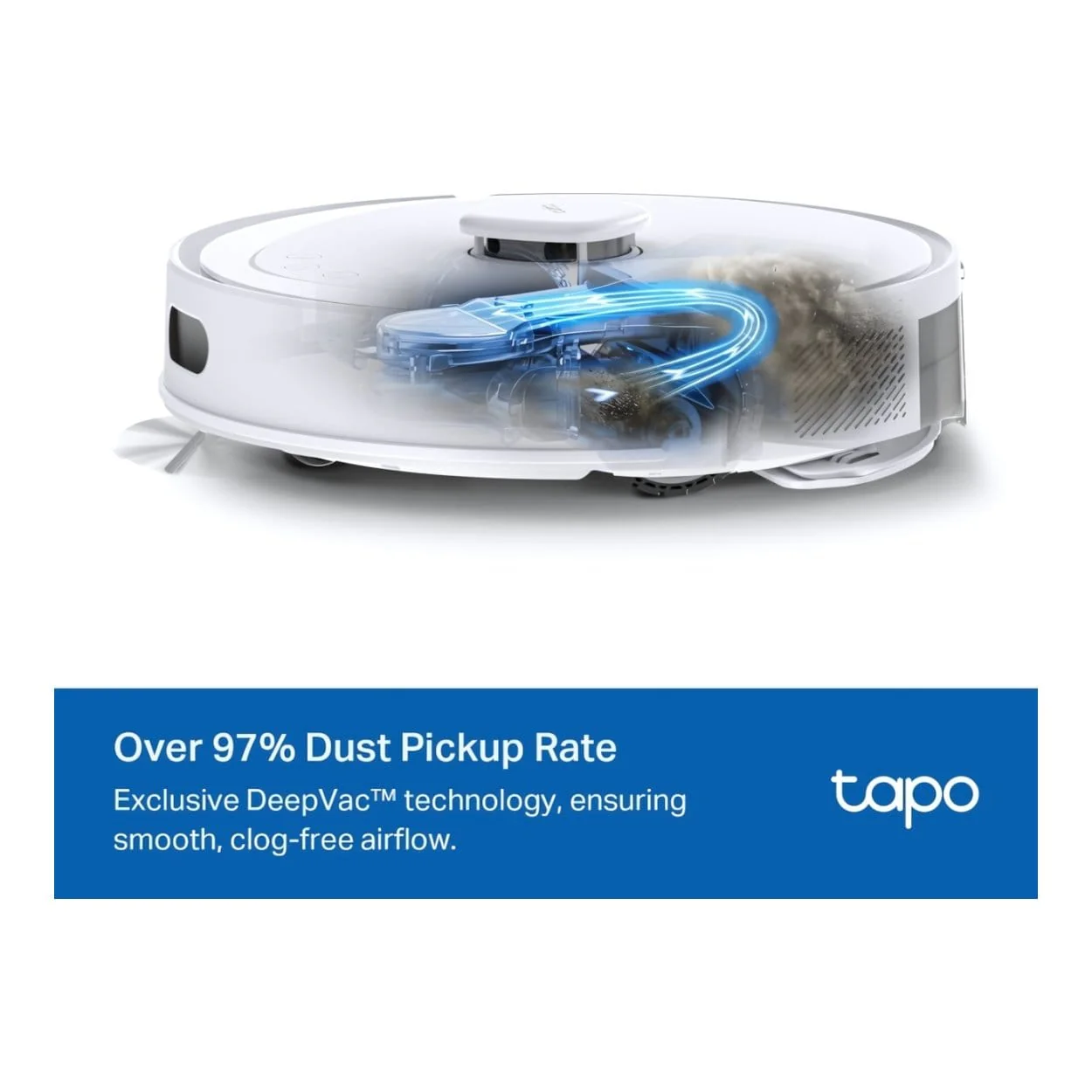 TP-Link Tapo RV30 Max 5300Pa Hyper Suction Robot Vacuum & Mop White - Image 7