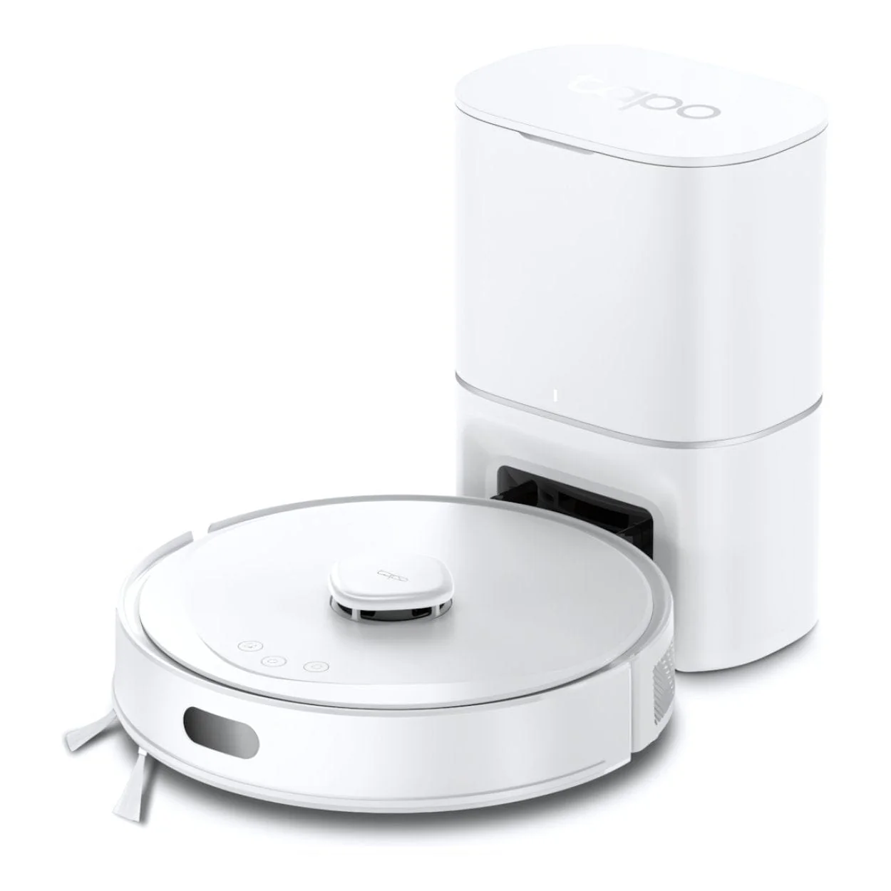TP-Link Tapo RV30 Max Plus Robot Vacuum and Mop with Smart Auto-Empty Dock - White - Image 3