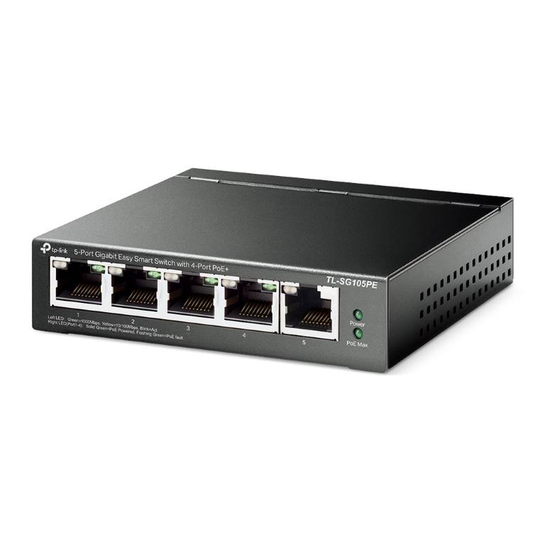 TP-Link TL-SG105PE 5-port GbE Easy Smart Managed Switch with 4-port PoE+ - Image 3