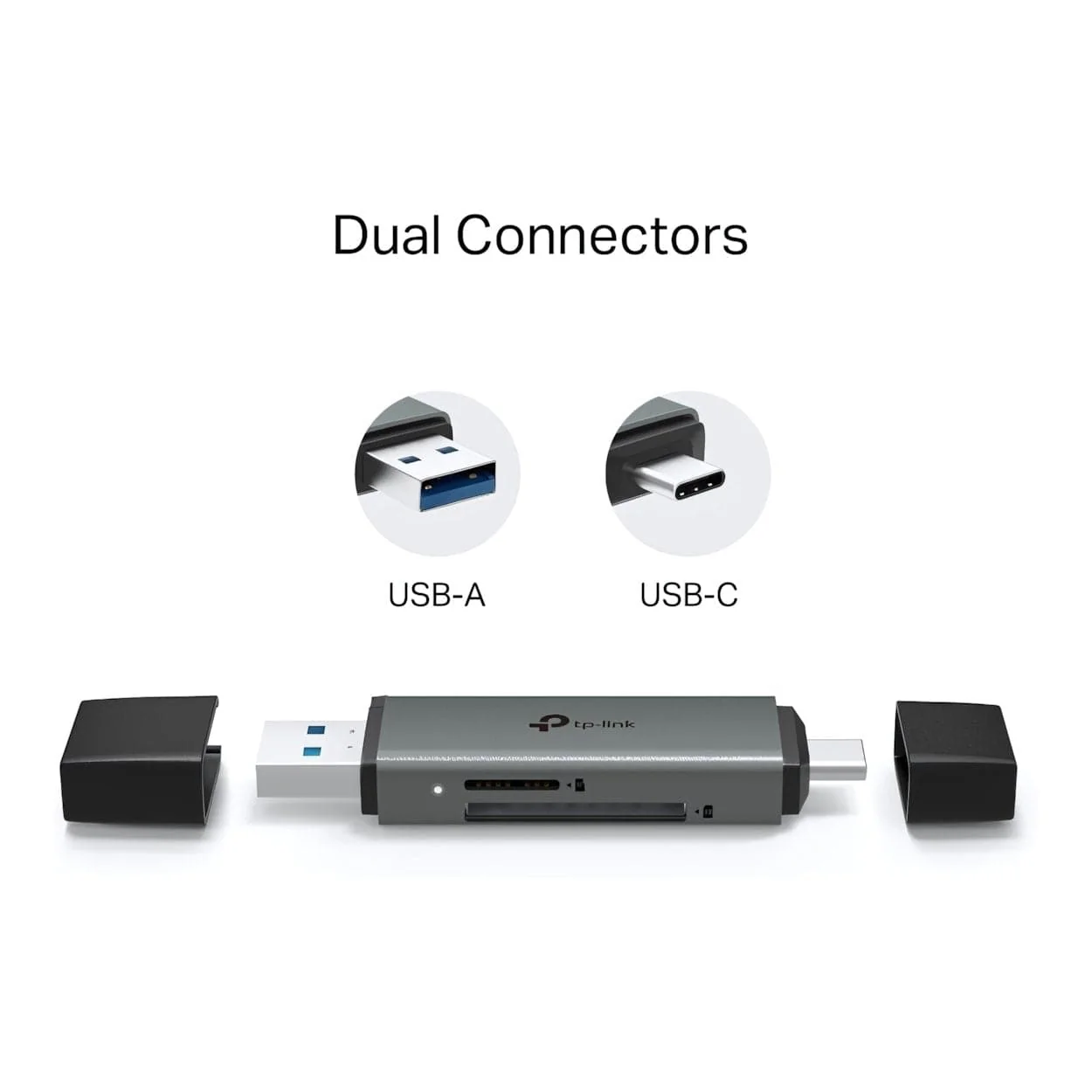 TP-Link UA430D USB-C/A to SD and microSD 3.0 Card Reader - Image 3