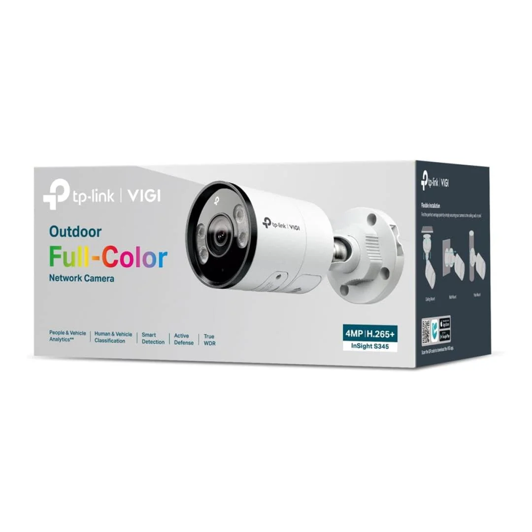 TP-Link VIGI InSight S345 4MP 6mm Full-Colour Bullet Network Camera