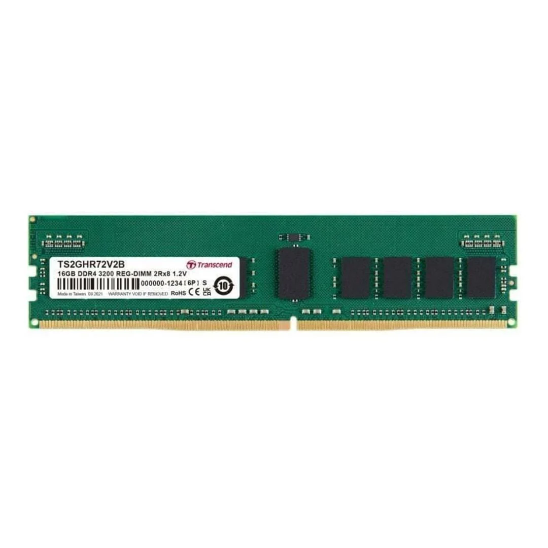 Transcend 16GB 3200MHz DDR4 Registered ECC DIMM Memory Module TS2GHR72V2B