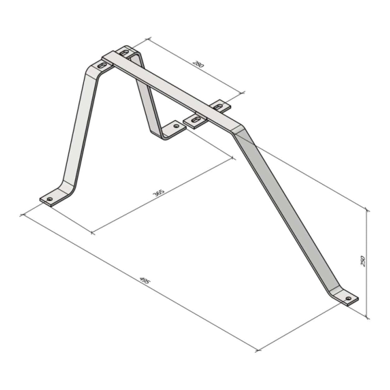 Tripod Wall Bracket 25cm Medium BRA-T-25 - Image 2