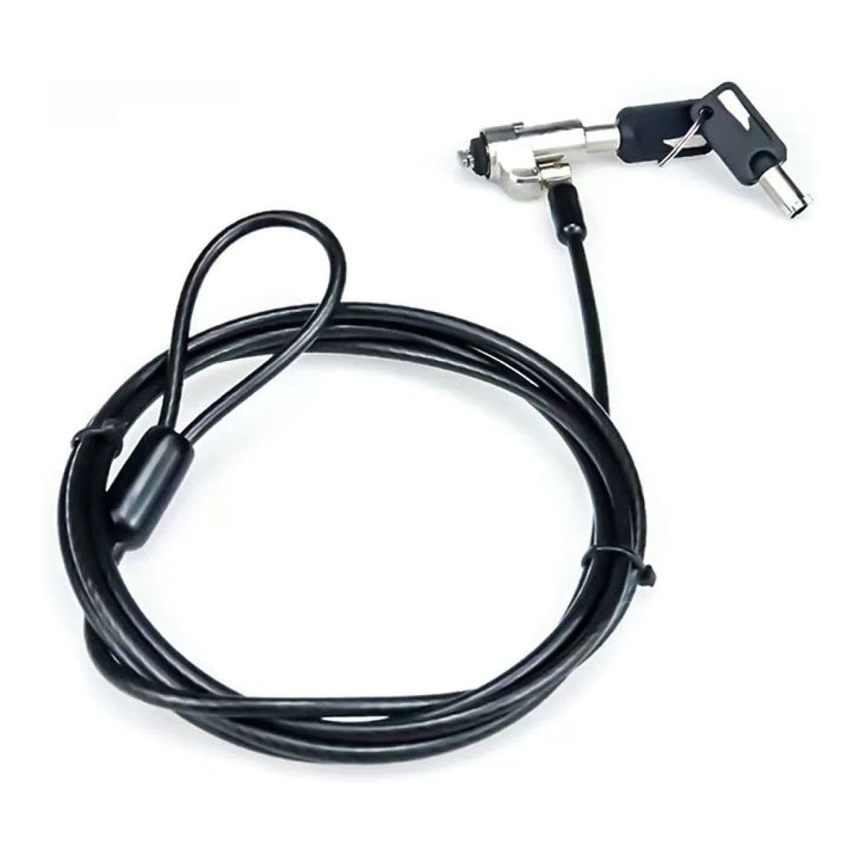 Tuff-Luv 1.8m Premium T-Bar Steel Wire Security Anti-Theft Cable Notebook Lock with Key MF4241 - Image 4