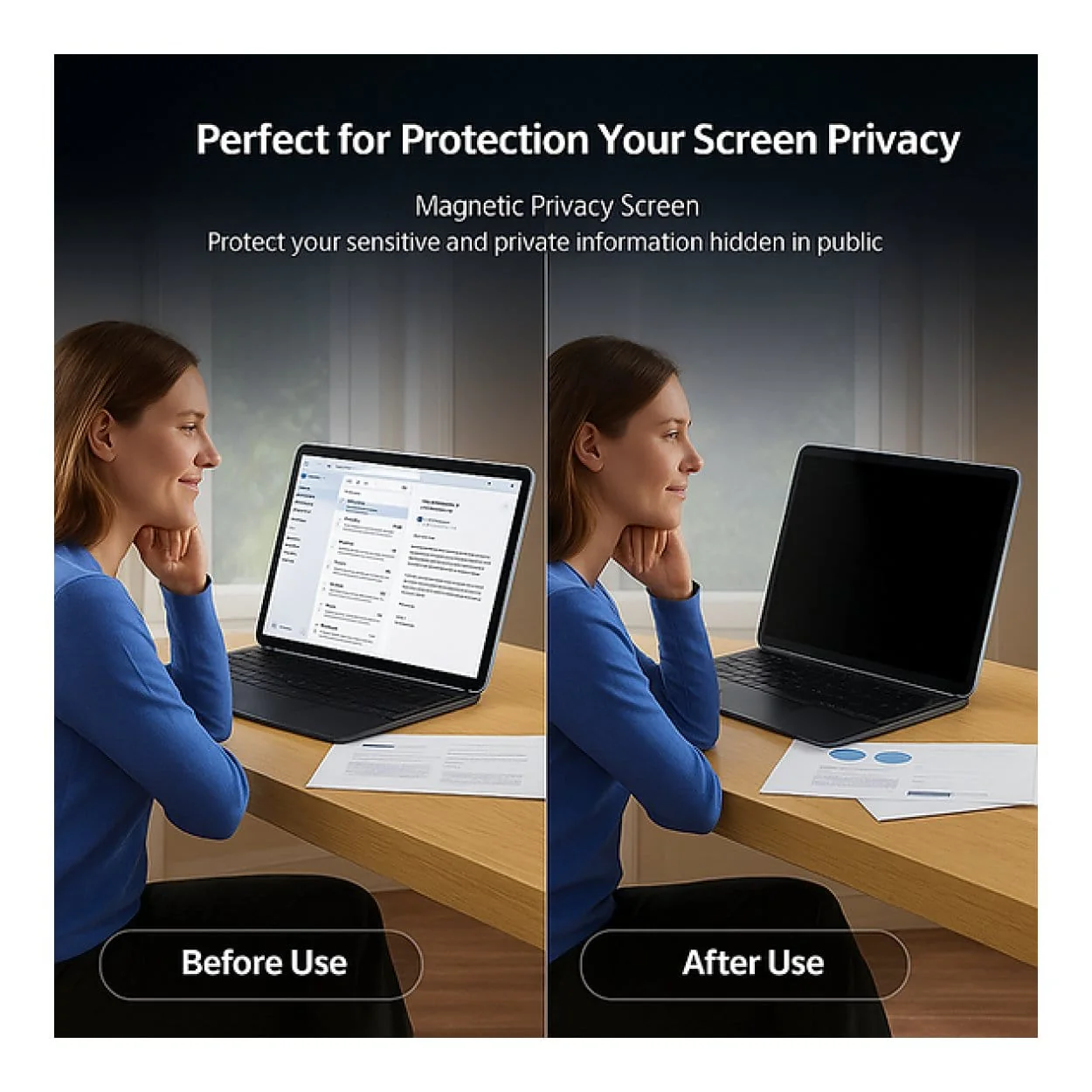 Tuff-Luv 11-inch Magnetic Privacy Screen Filter for iPad Pro MF4020 - Image 2