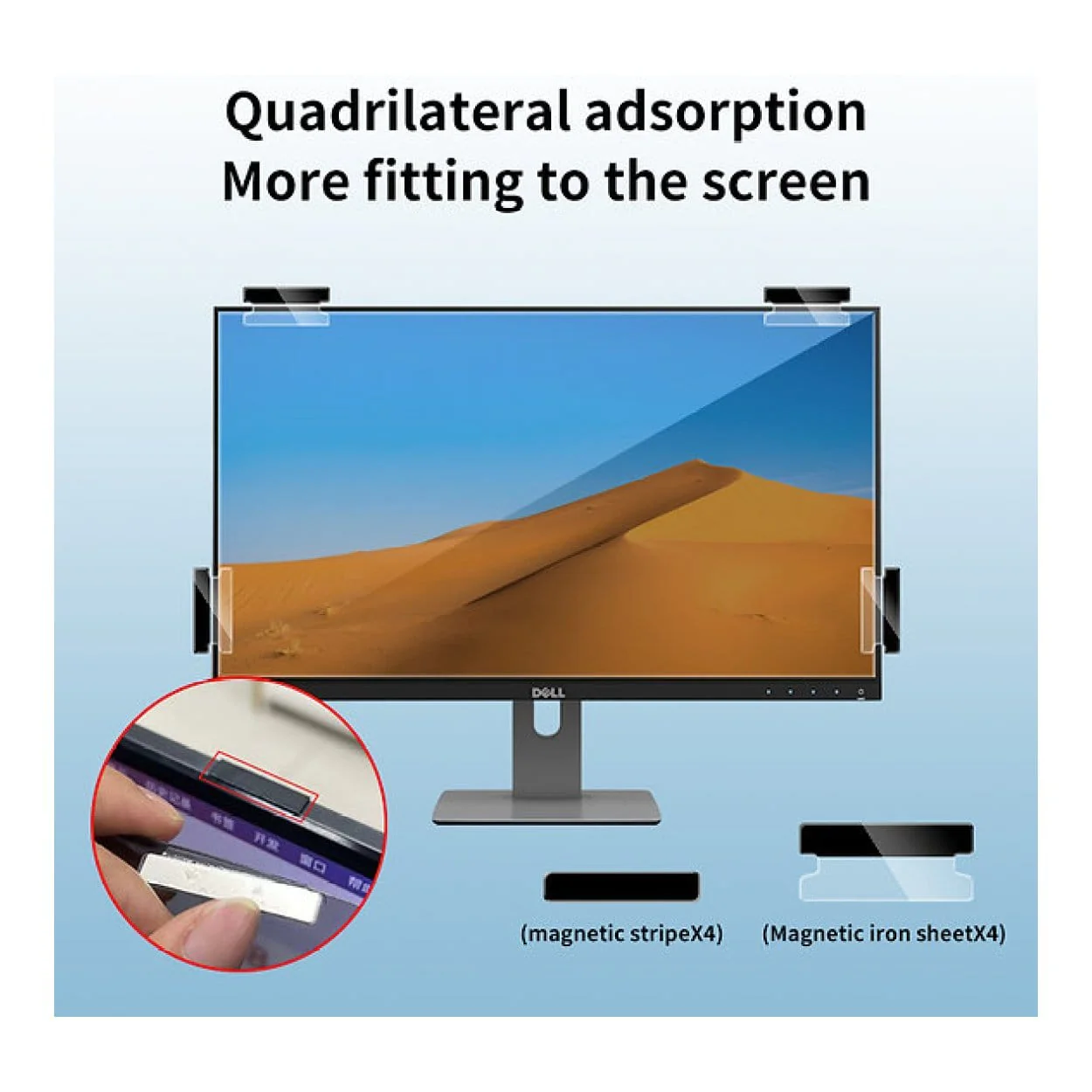 Tuff-Luv 24-inch Magnetic Privacy Screen Filter for Monitor MF3969 - Image 5