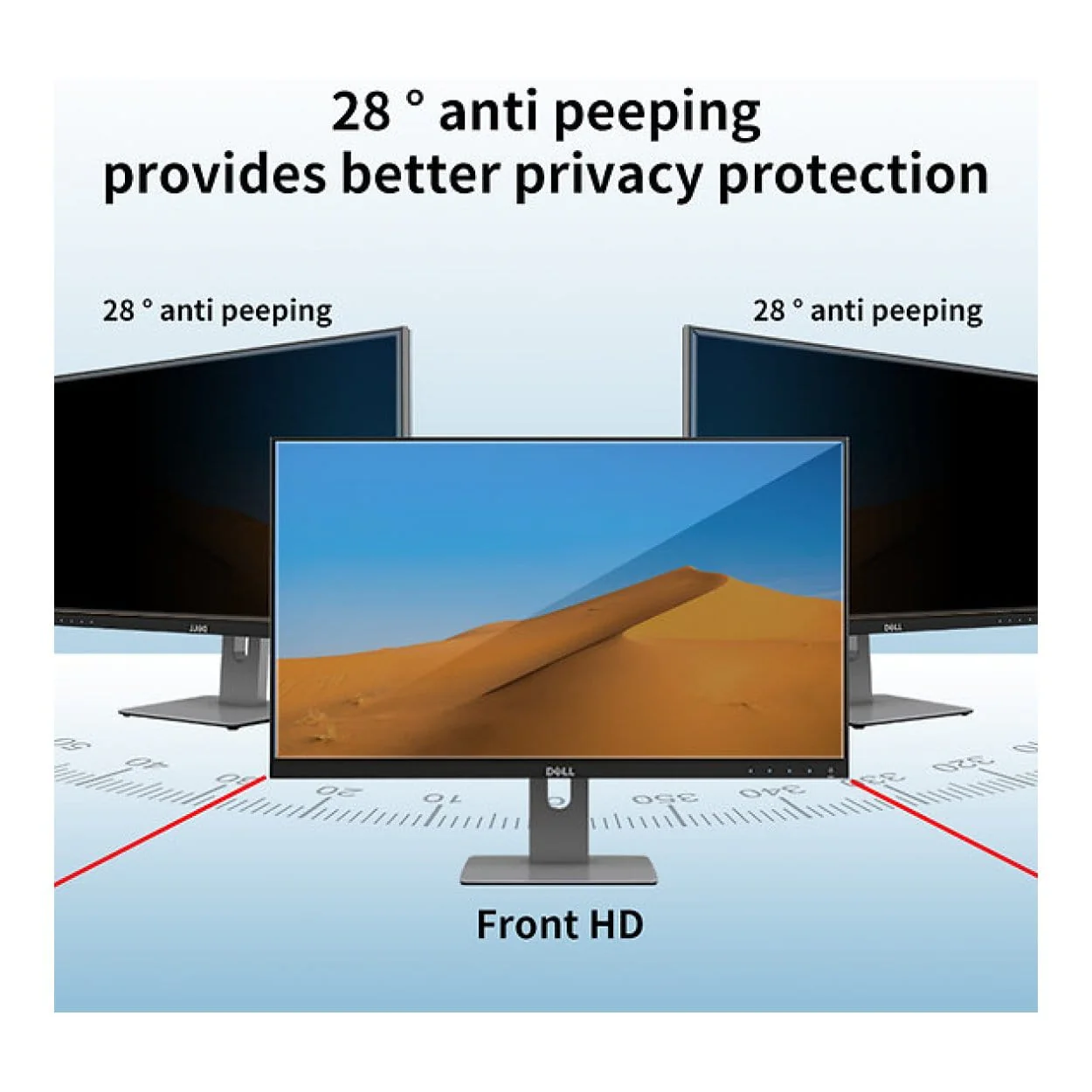 Tuff-Luv 24-inch Magnetic Privacy Screen Filter for Monitor MF3969 - Image 6
