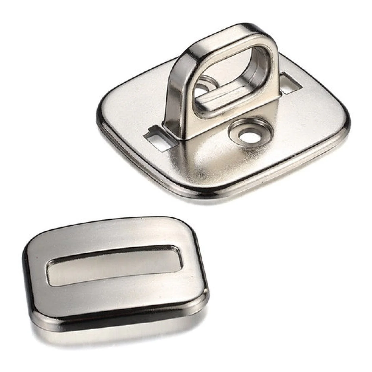 Tuff-Luv 2x2cm Desk Zinc Alloy Security Base Plate Silver MLOCK5 - Image 2