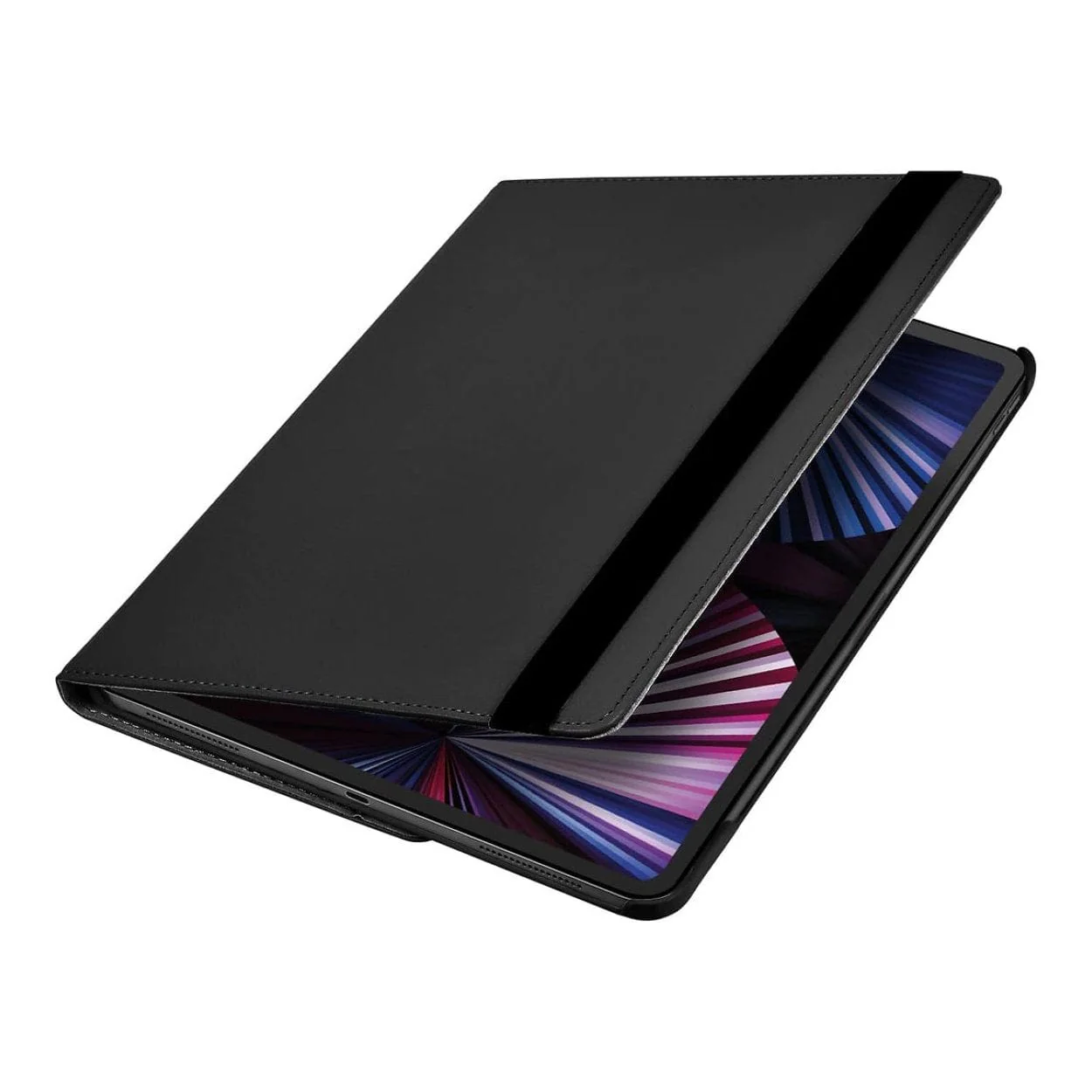 Tuff-Luv 360 Degree Rotating Folio Stand Case for iPad 10/11 Black MF2110 - Image 2