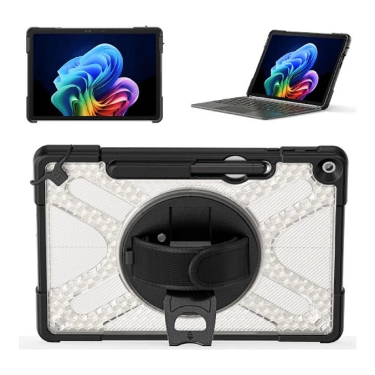 Tuff-Luv Armour Jack Rugged Case with Shoulder Strap and Stand for Microsoft Surface Pro Black MF4180 - Image 3