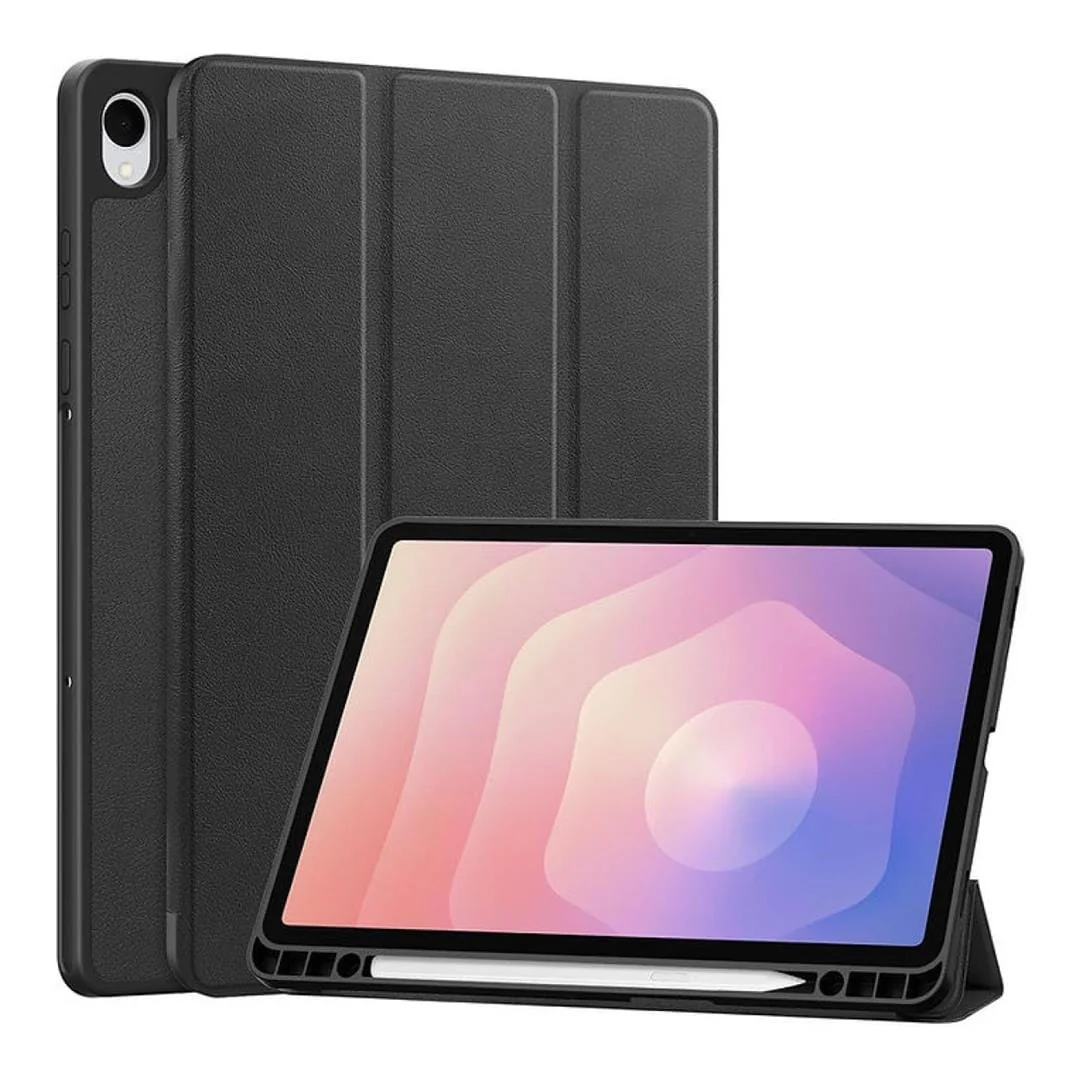 Tuff-Luv Essentials Folio Case with Pen Slot For Galaxy Tab S11 X730/ X736 Black MF4208