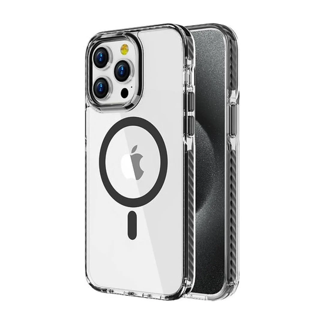 Tuff-Luv Extreme Rugged Clear Case with Stand and MagSafe for Apple iPhone 15 Pro Clear MF3635
