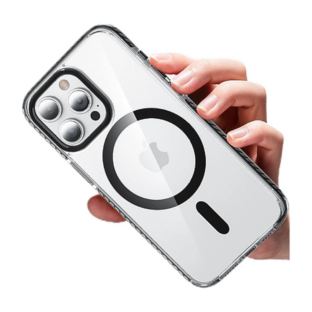 Tuff-Luv Extreme Rugged Clear Case with Stand and MagSafe for Apple iPhone 15 Pro Clear MF3635 - Image 3
