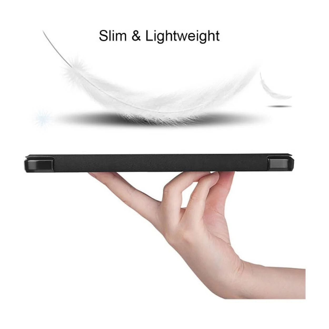 Tuff-Luv Folio Smart Case with Pen Holder for Samsung Tab S6 Lite Black MF3720 - Image 3