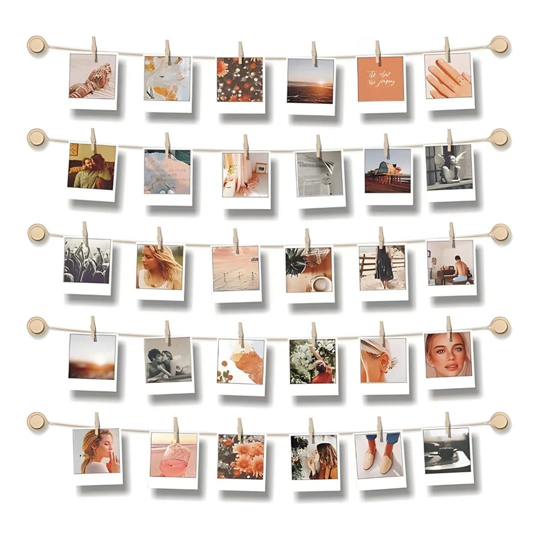 Tuff-Luv Hanging Photo Display for Wall Decor Clips MF4098