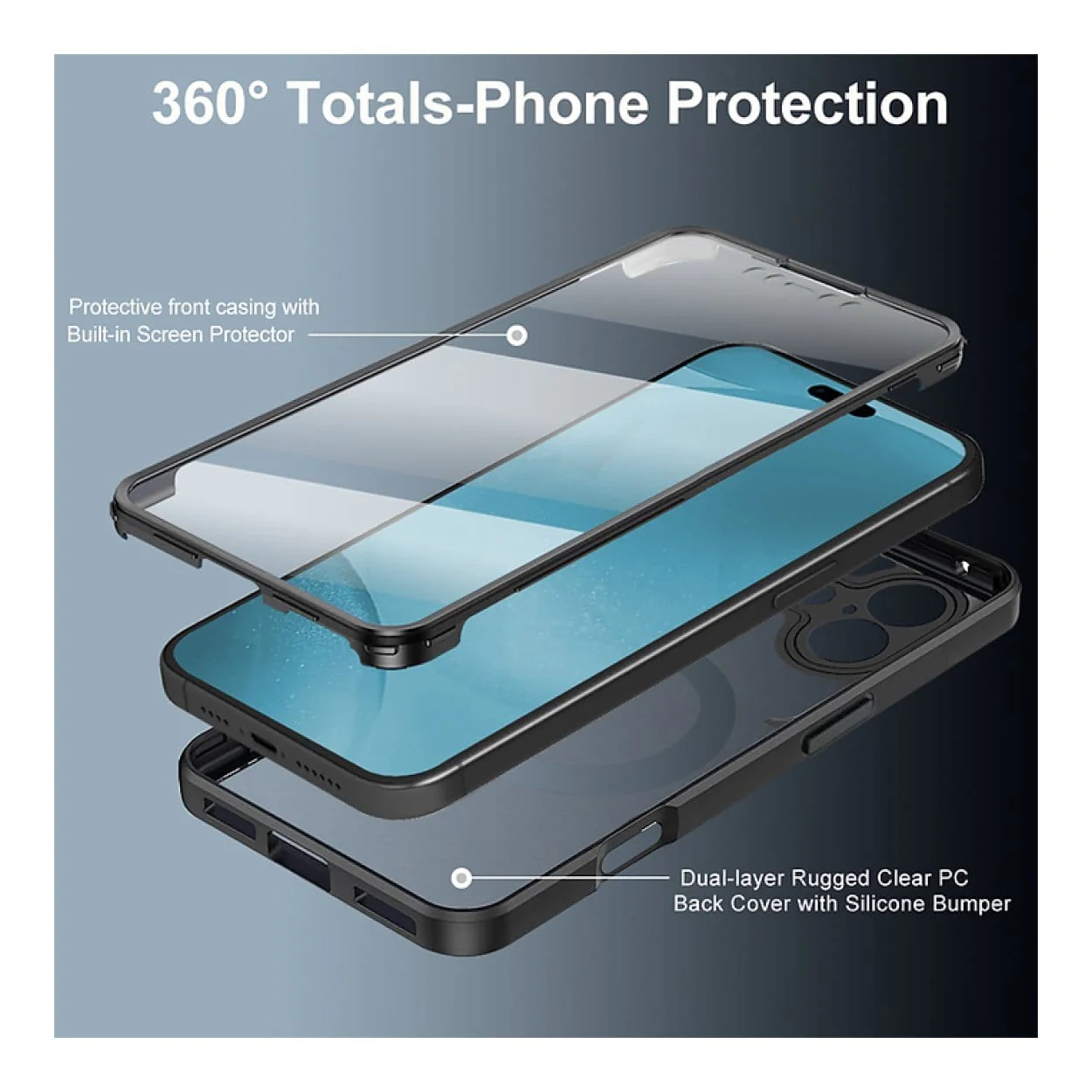 Tuff-Luv MagSafe Case with Built-in Screen Protector for iPhone 17 Pro Max MF4194 - Image 2