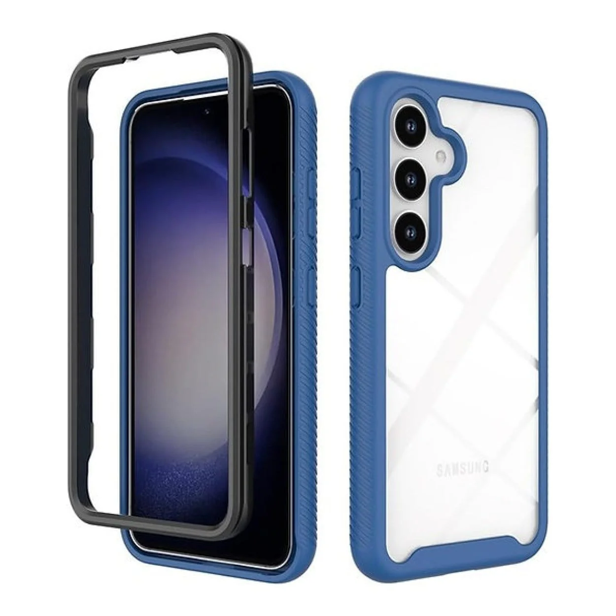 Tuff-Luv MF4053 Rugged Vault Case with Built-in Screen Protector for Samsung A56 Blue - Image 2