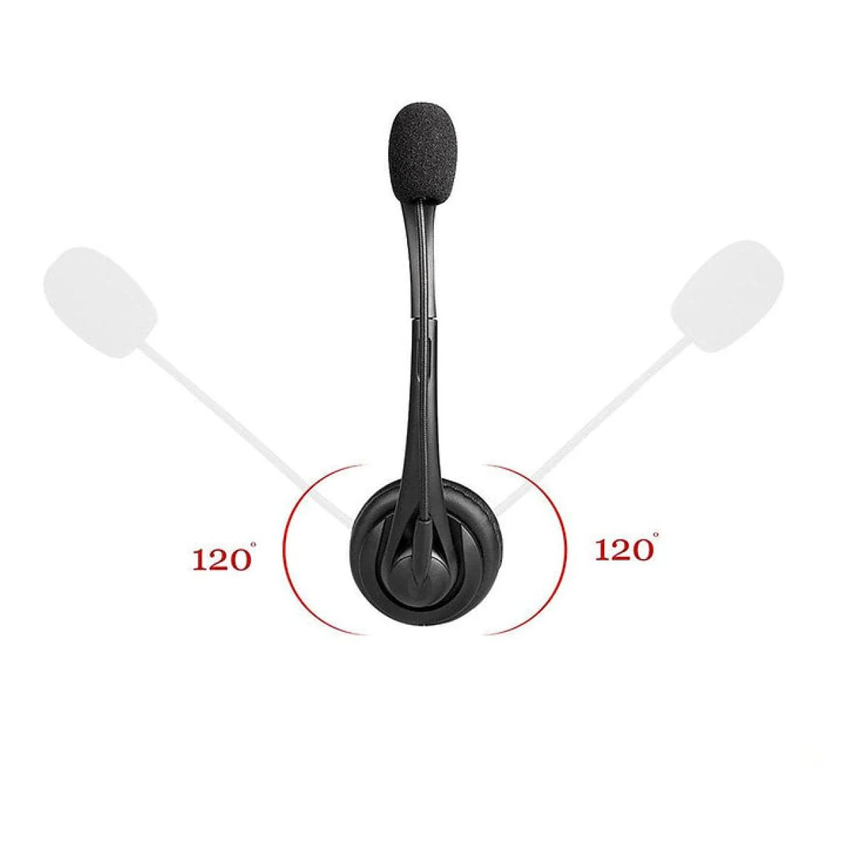 Tuff-Luv RJ9 Dual Ear Headset with Noise Isolating Microphone for Office Phones MF2591 - Image 2
