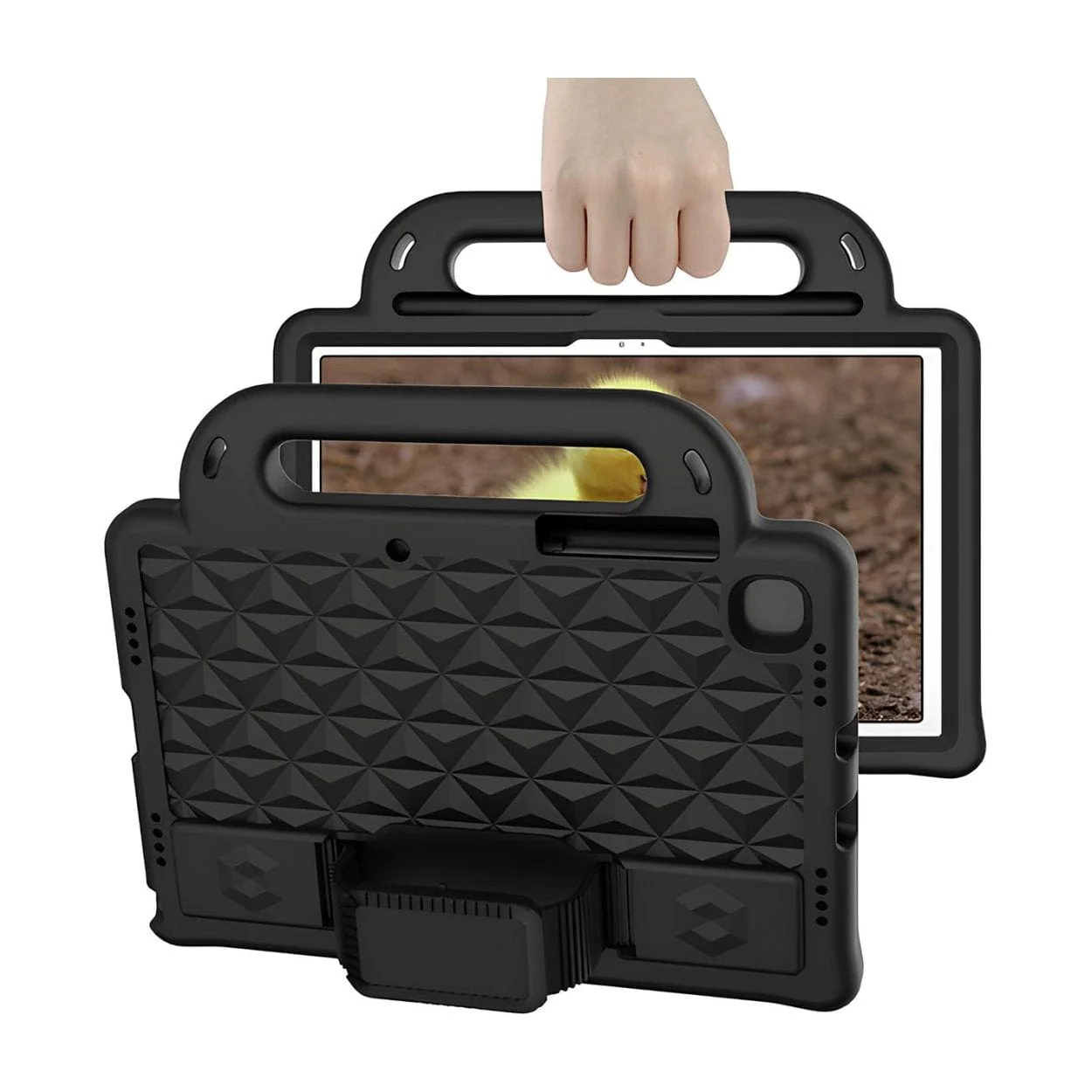 Tuff-Luv Rugged Kids Case with Pen Holder for Samsung Tab S6 Lite Black MF3722 - Image 2
