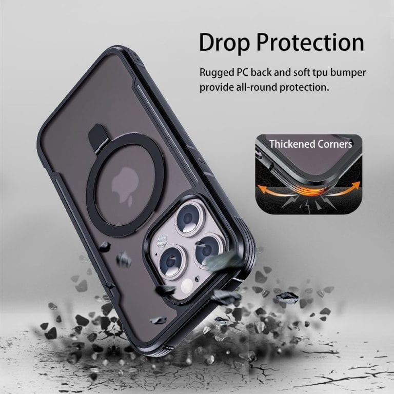 Tuff-Luv Rugged Magsafe Case for the Apple iPhone 15 Black and Clear MF2618 - Image 4
