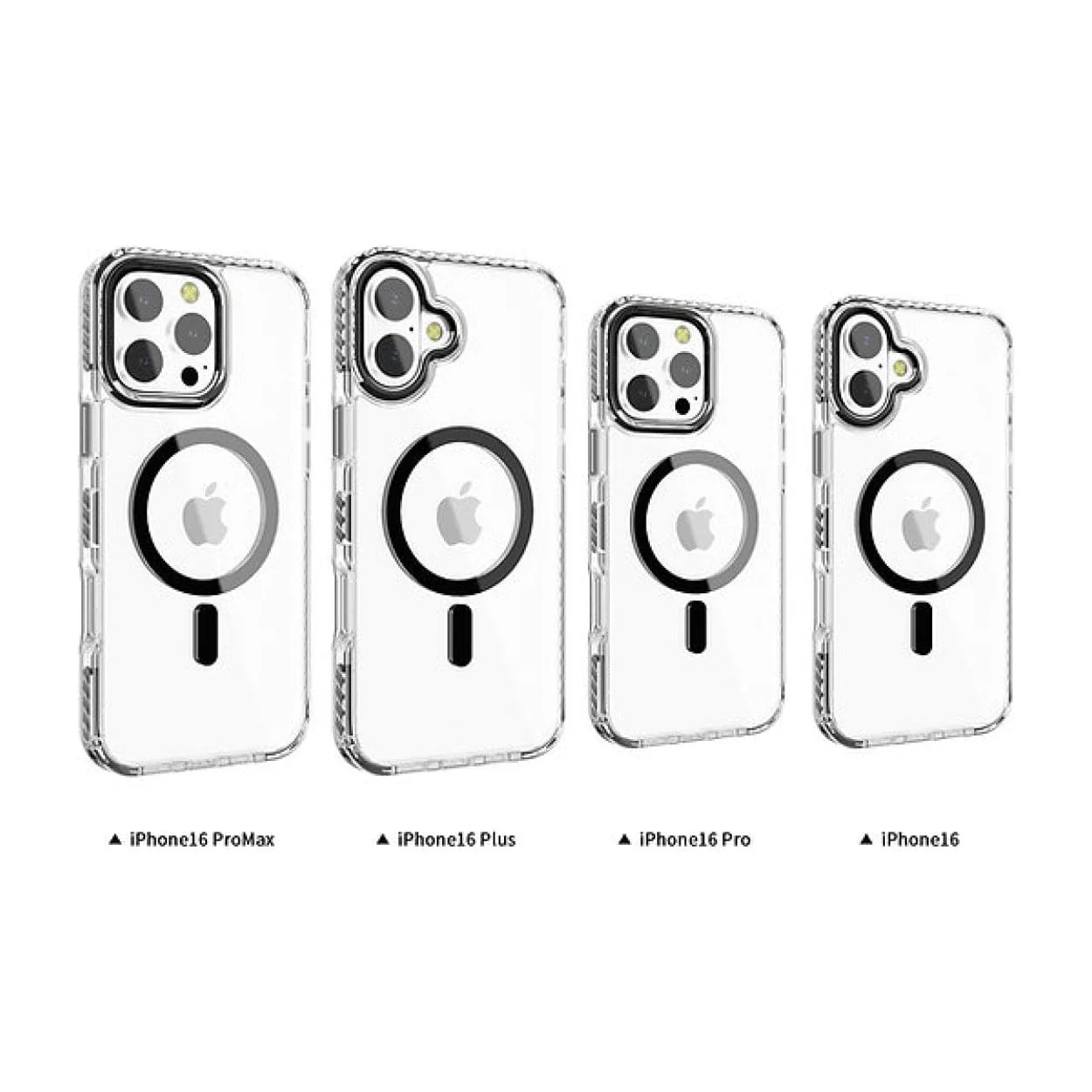 Tuff-Luv Tough Acrylic 2-Tone Magnetic MagSafe Case for Apple iPhone 16 Pro Black MF3699 - Image 4