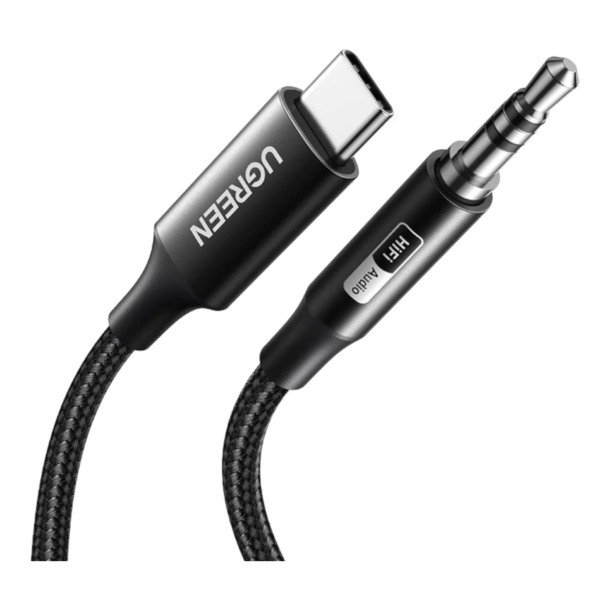 Ugreen 1m USB-C to 3.5mm AUX Audio Cable Black 55734 - Image 2