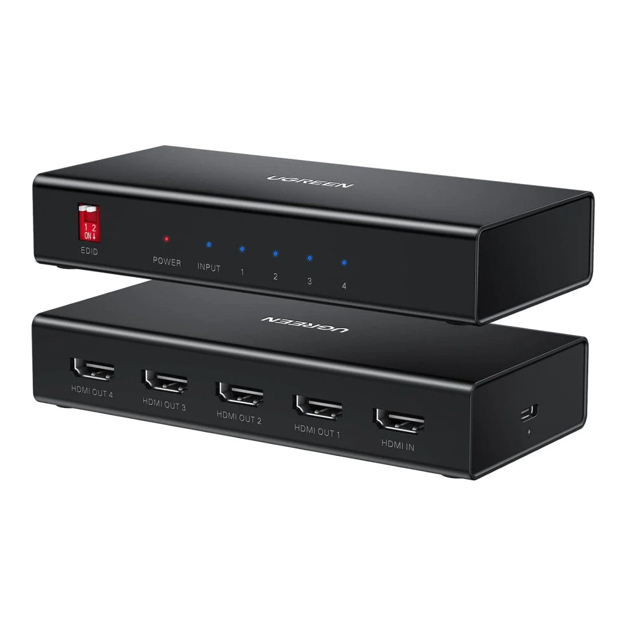 Ugreen 1x4 HDMI 4K Video Splitter Black 40202EU - Image 2