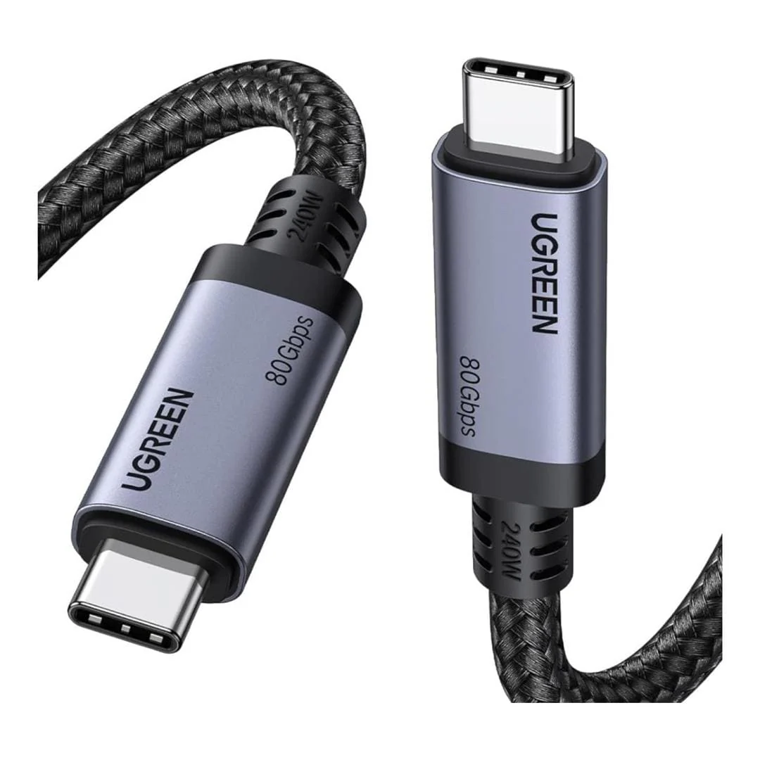 Ugreen 240W USB-4 Gen4 USB-C to USB-C Cable Black 65383