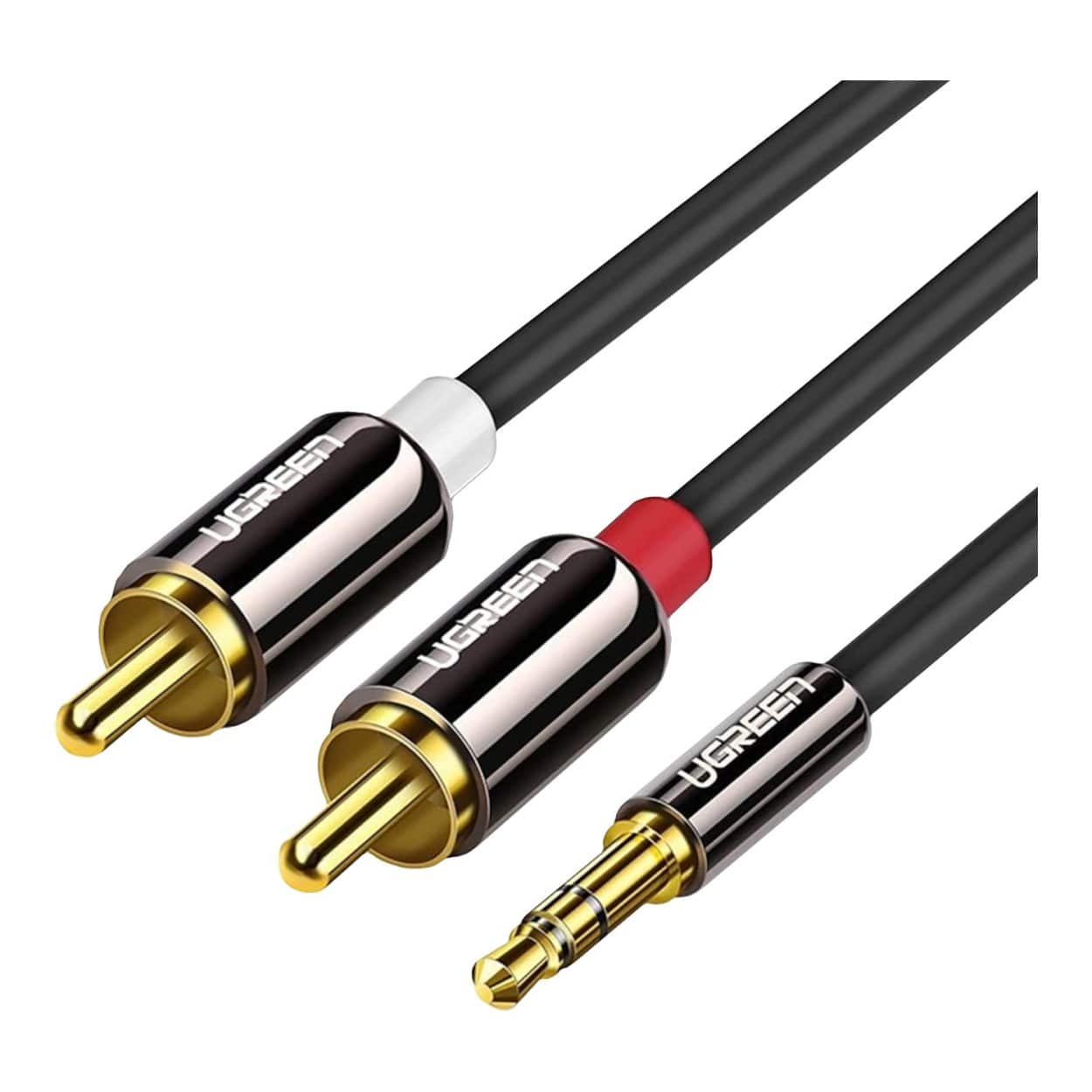 Ugreen 2m AV116 3.5mm to RCA Cable Black 10584 - Image 2