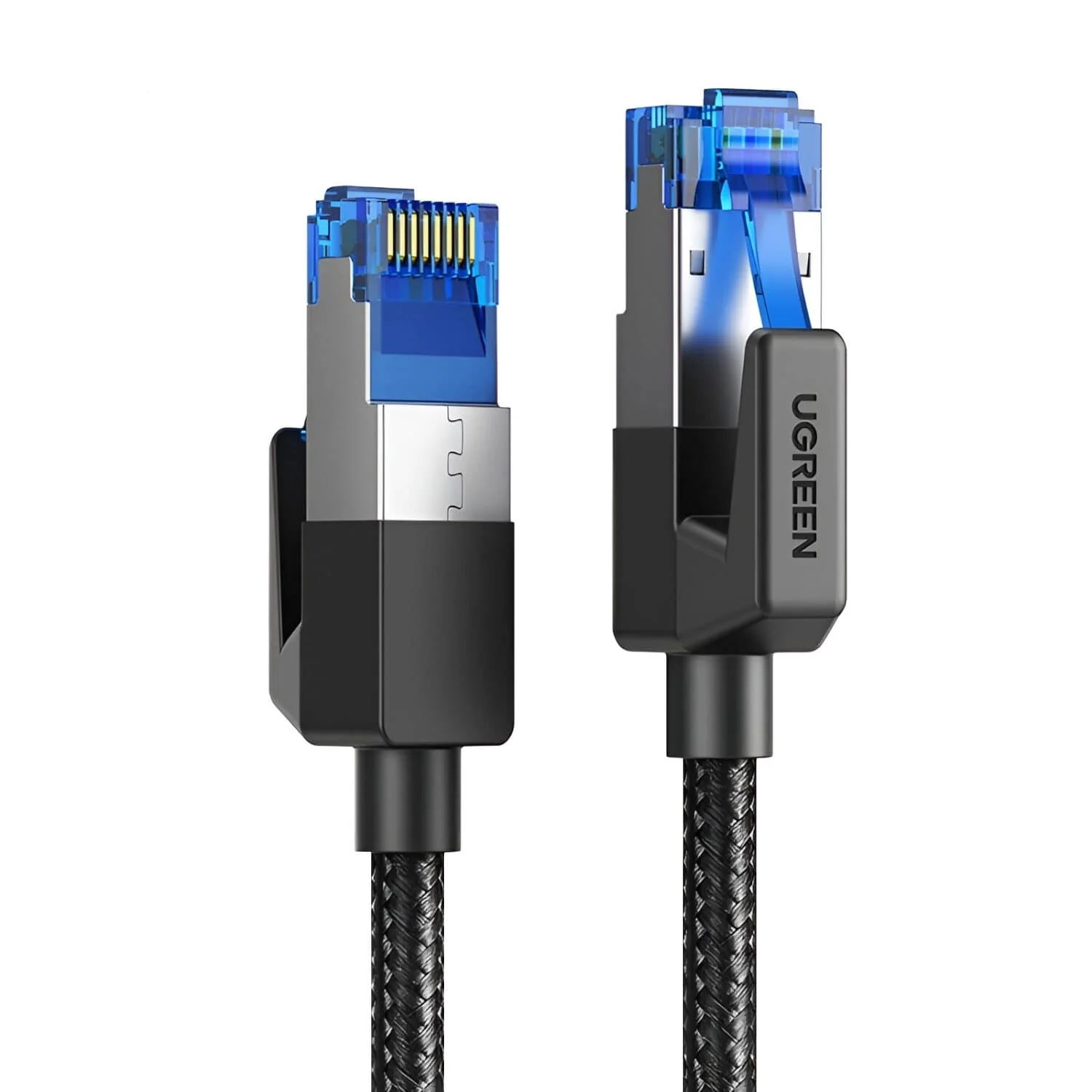 Ugreen 2m CAT8 F/FTP Braided RJ45 Cable Black 80431 - Image 2