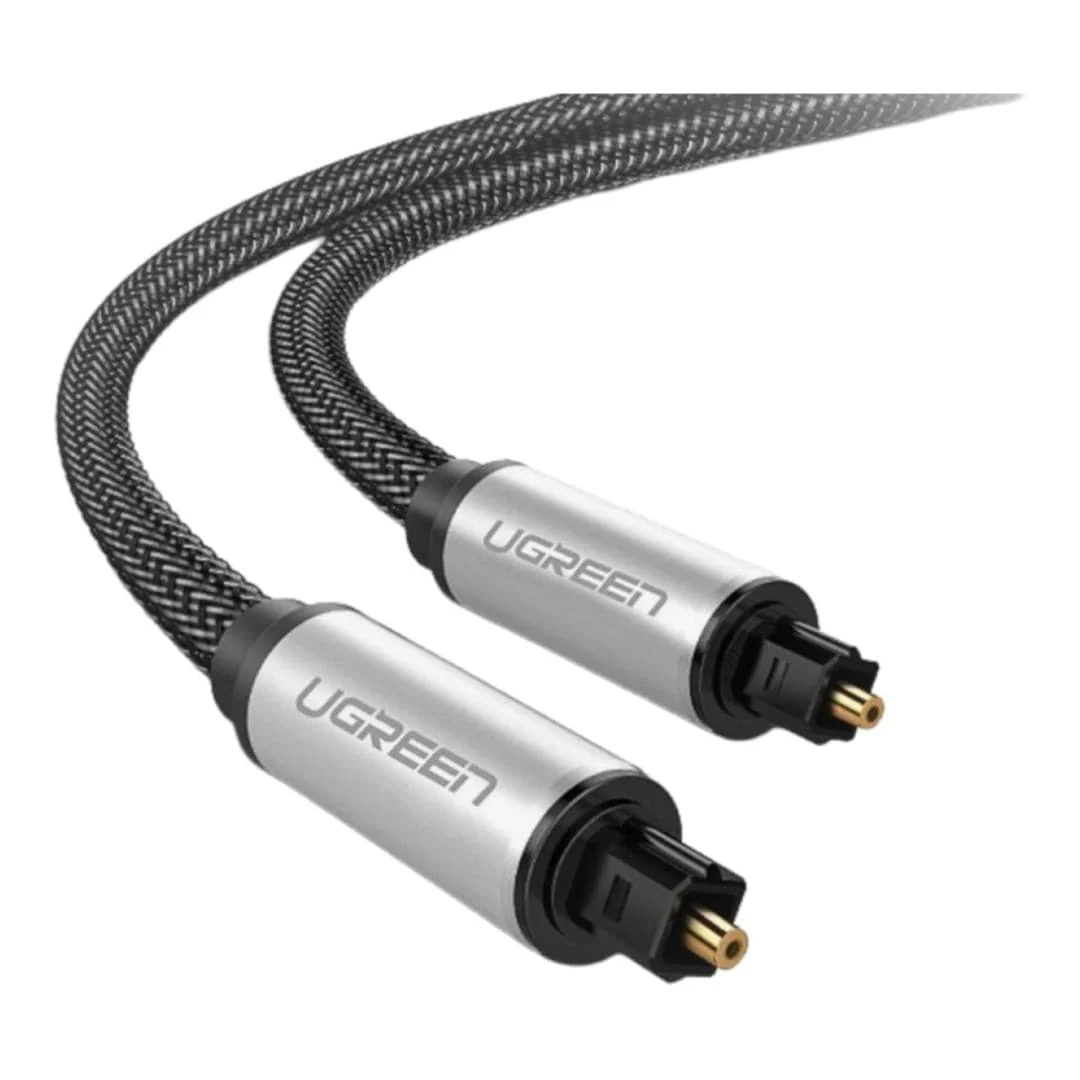 Ugreen 2m Male to Male Toslink Optical Audio Cable Grey 10540