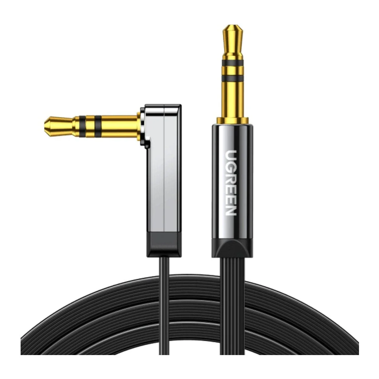 Ugreen 2m Right Angle Aux Cable 10599 - Image 2