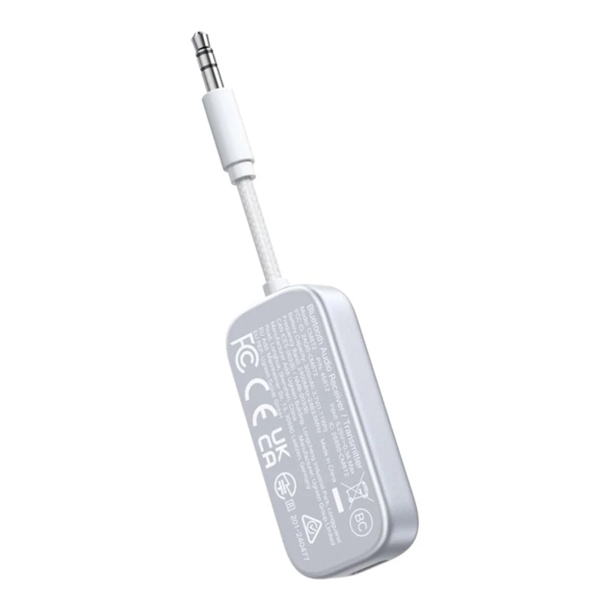 Ugreen 3.5mm Bluetooth 5.4 Audio Receiver/Transmitter White 45812 - Image 2