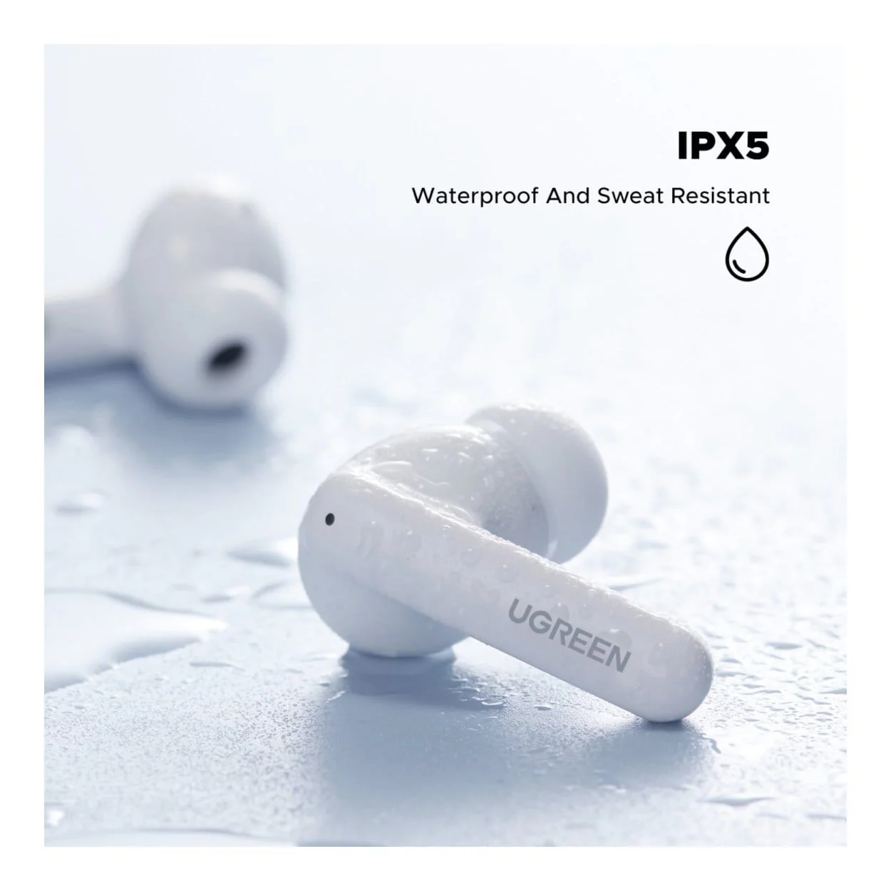 Ugreen EchoBuds Magic Wireless In-Ear Earphones White 55137 - Image 3