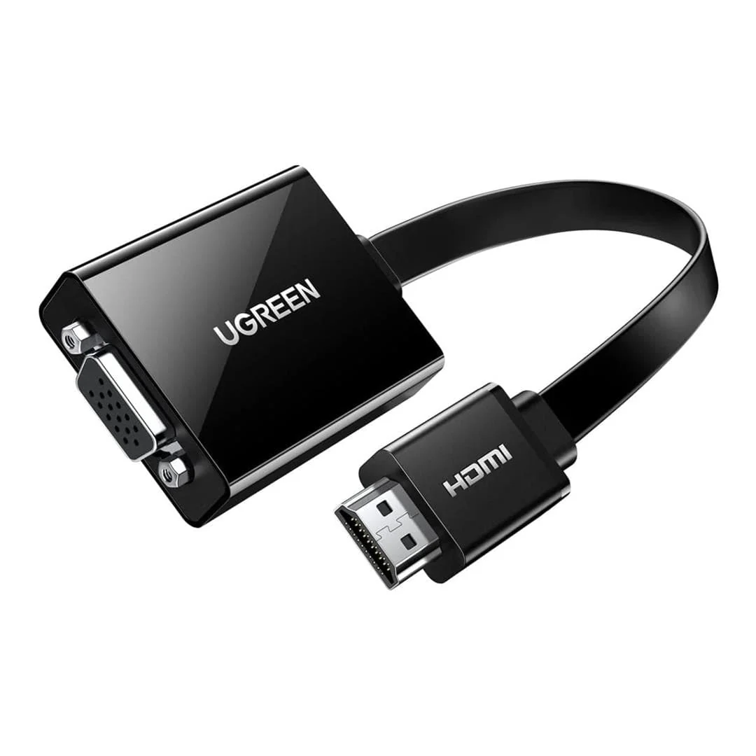 Ugreen HDMI Male to VGA Female Micro-USB Adapter Black 40248