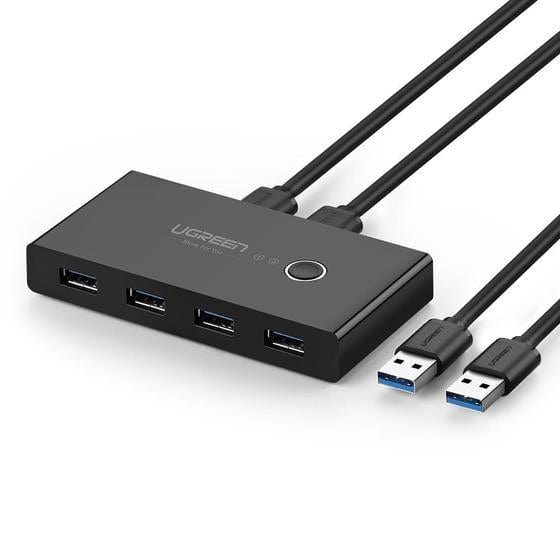 Ugreen USB-A Switchbox 4-port Interface Switch Hub Black 30768