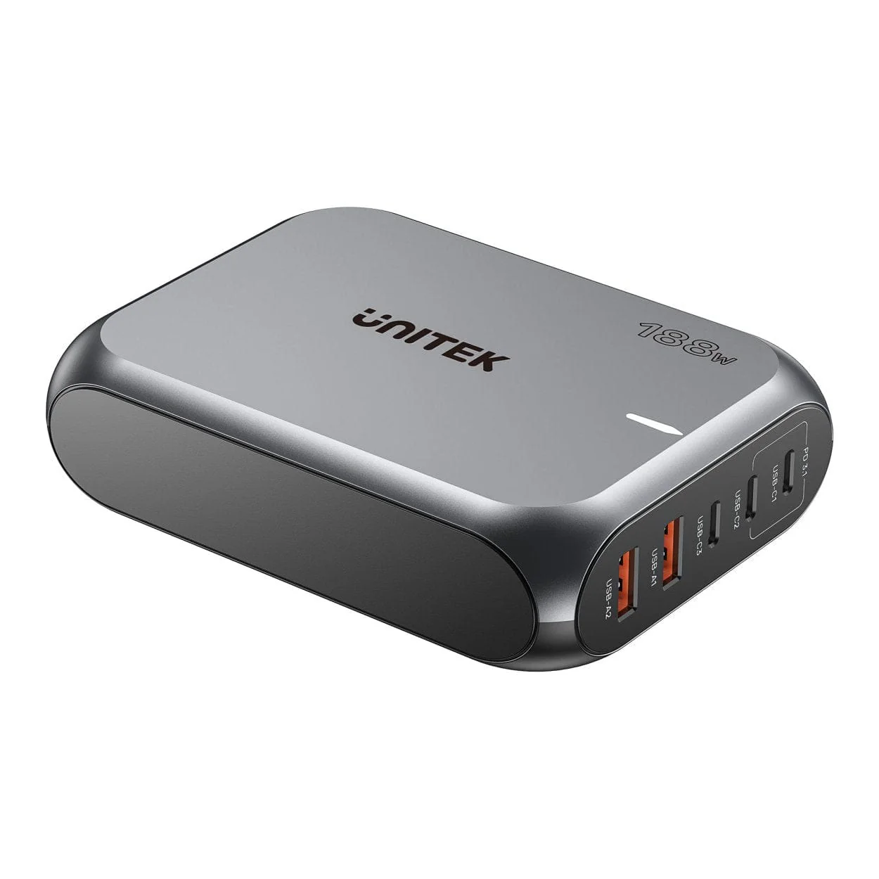 Unitek 188W 5-port PD3.1 Desktop GaN Charging Station P1234AGY01-UK - Image 3