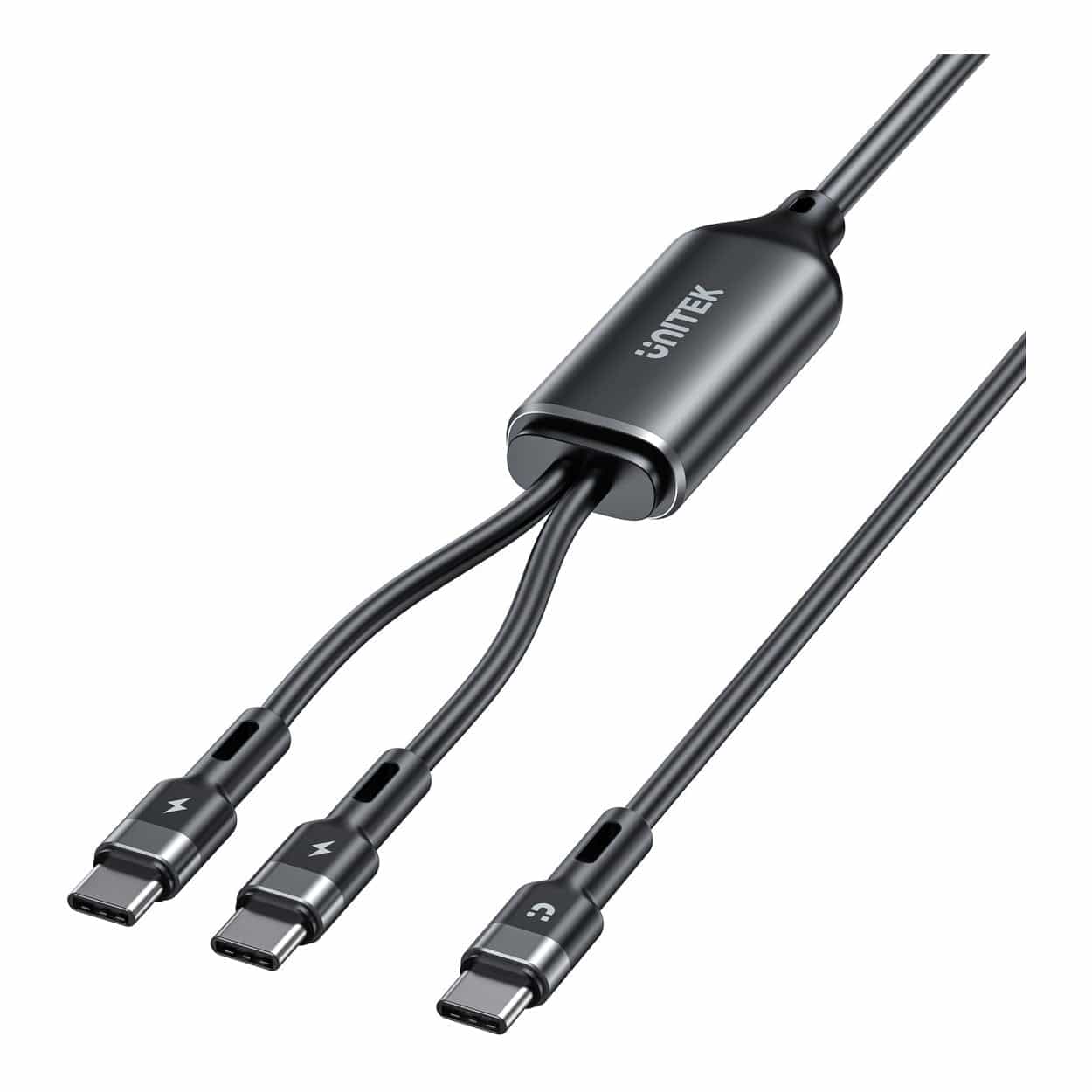 Unitek 2-in-1 100W Type-C Cable 1.8m C14146ABK-1.8M - Image 2