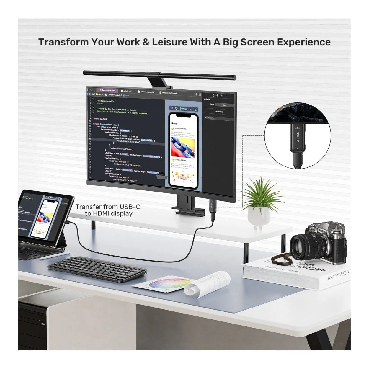 Unitek 4K Type-C to HDMI Adapter V1187ABK01 - Image 6