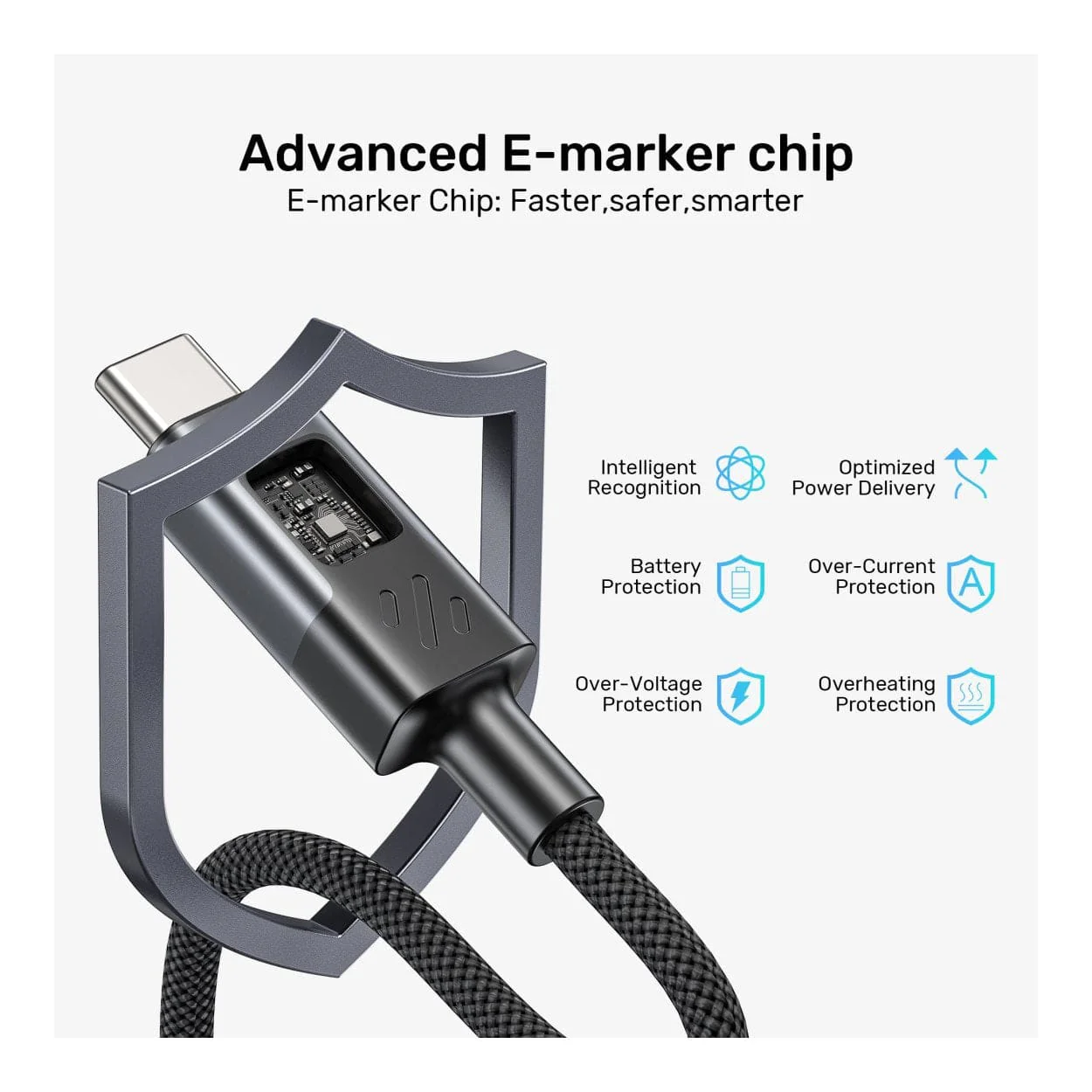 Unitek 60W Type-C Male to Male Charging Cable 2m with LED Display C14158ABK-2M - Image 13