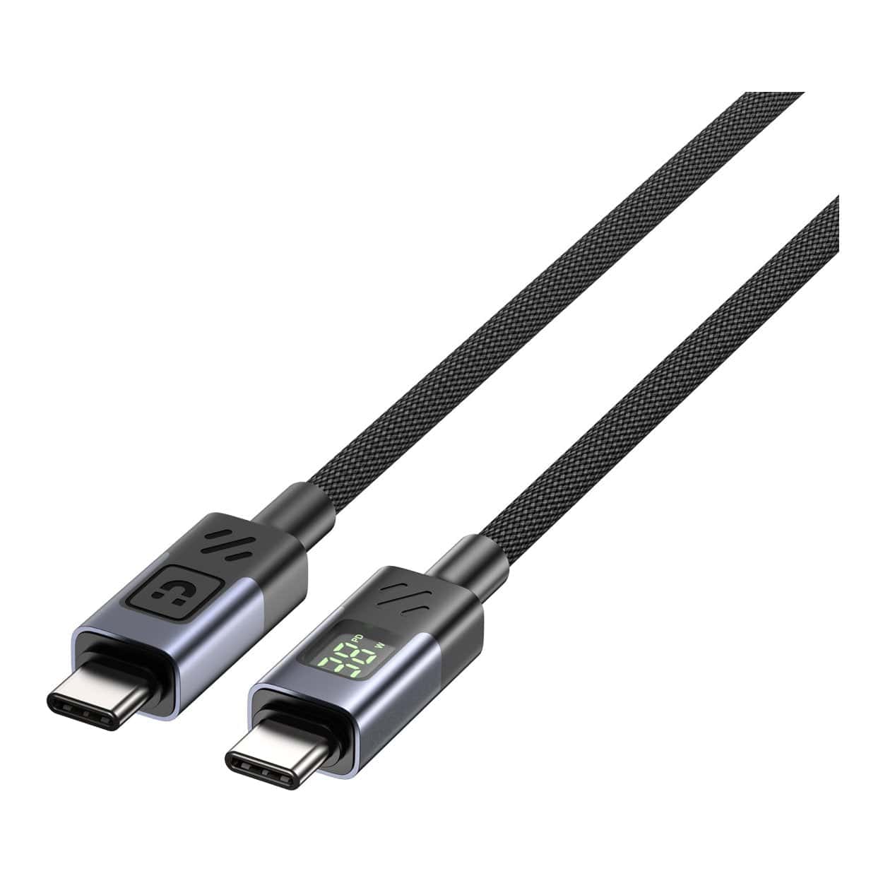 Unitek 60W Type-C Male to Male Charging Cable 2m with LED Display C14158ABK-2M - Image 2