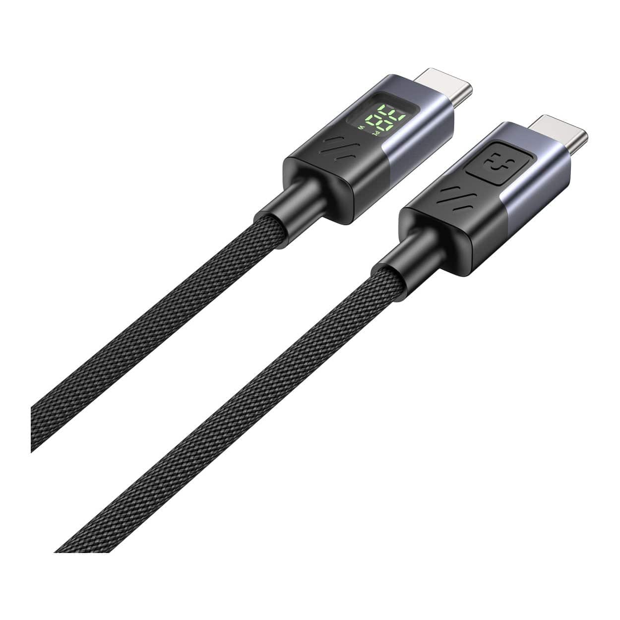 Unitek 60W Type-C Male to Male Charging Cable 2m with LED Display C14158ABK-2M - Image 3