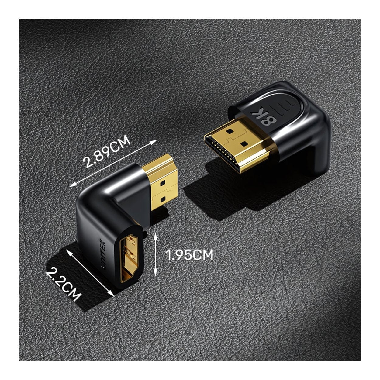 Unitek 8K HDMI Right Angle Adapter A1046ABK03 - Image 6