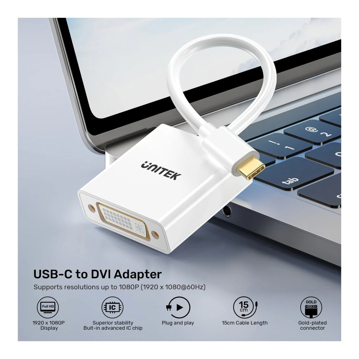Unitek DVI to Type-C Adapter V1429A01 - Image 3