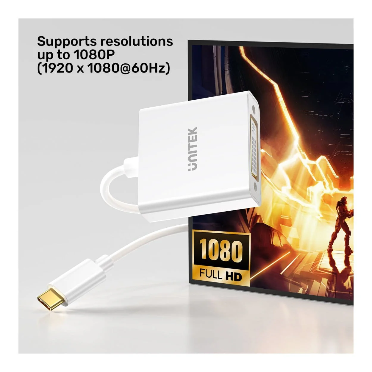 Unitek DVI to Type-C Adapter V1429A01 - Image 5