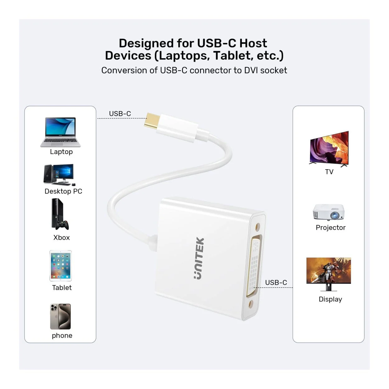 Unitek DVI to Type-C Adapter V1429A01 - Image 6