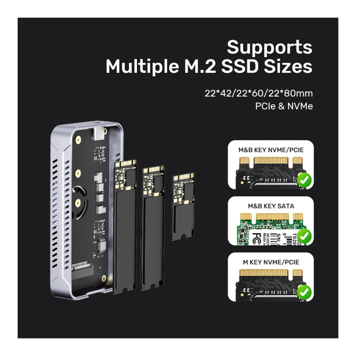 Unitek SolidForce Reefer TurboCool M.2 USB4 SSD Enclosure S1242AGY01 - Image 10