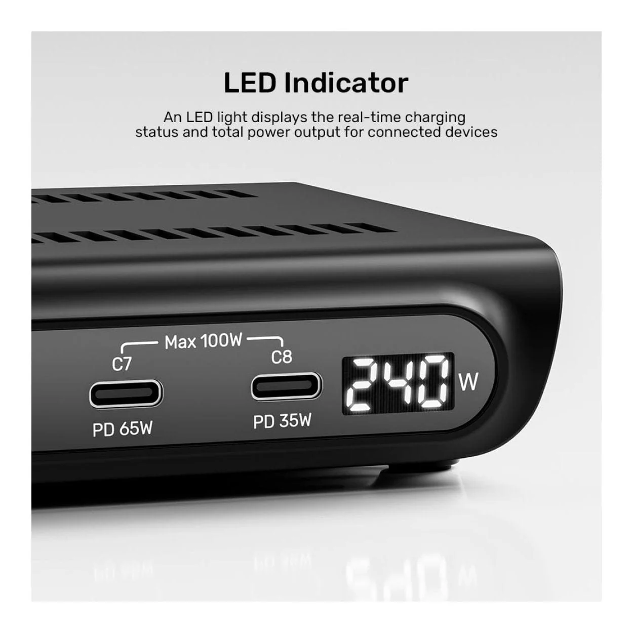 Unitek uCharge 10-port 240W USB Smart Charging Station P1230CBK01-UK - Image 11