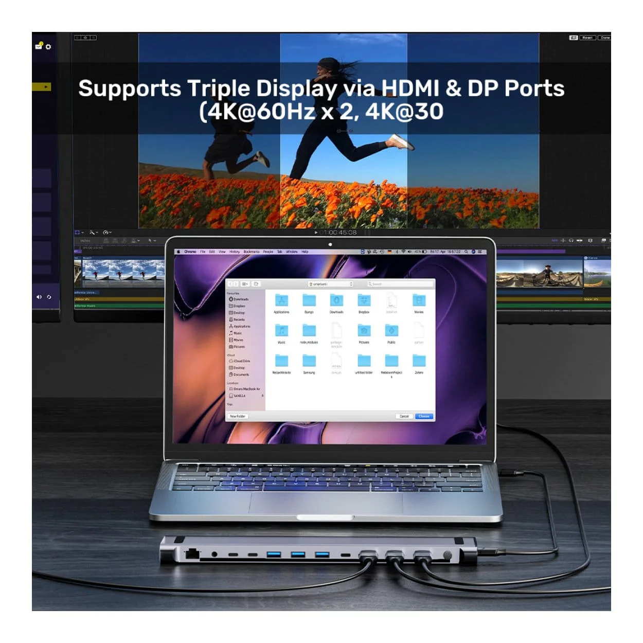 Unitek uHUB15+ USB-C Triple 4K KVM Docking Station D1106AGY01 - Image 12