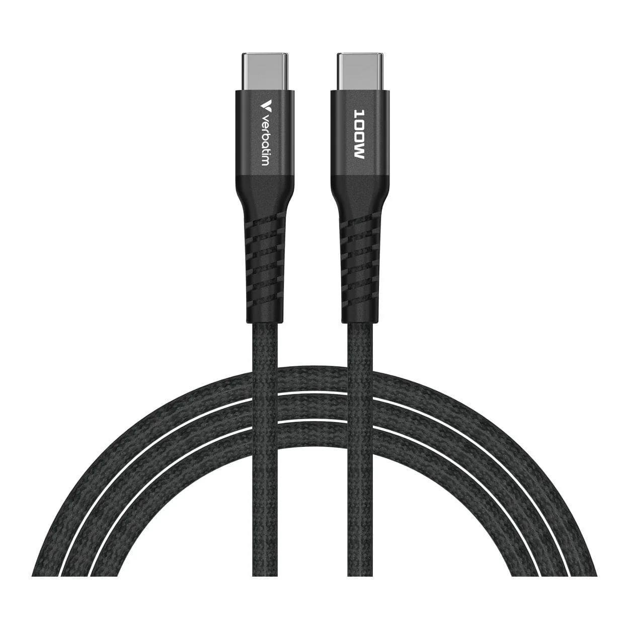 Verbatim 1.2m USB-C to USB-C 100W Sync and Charge Magnetic Cable Black 31863 - Image 3